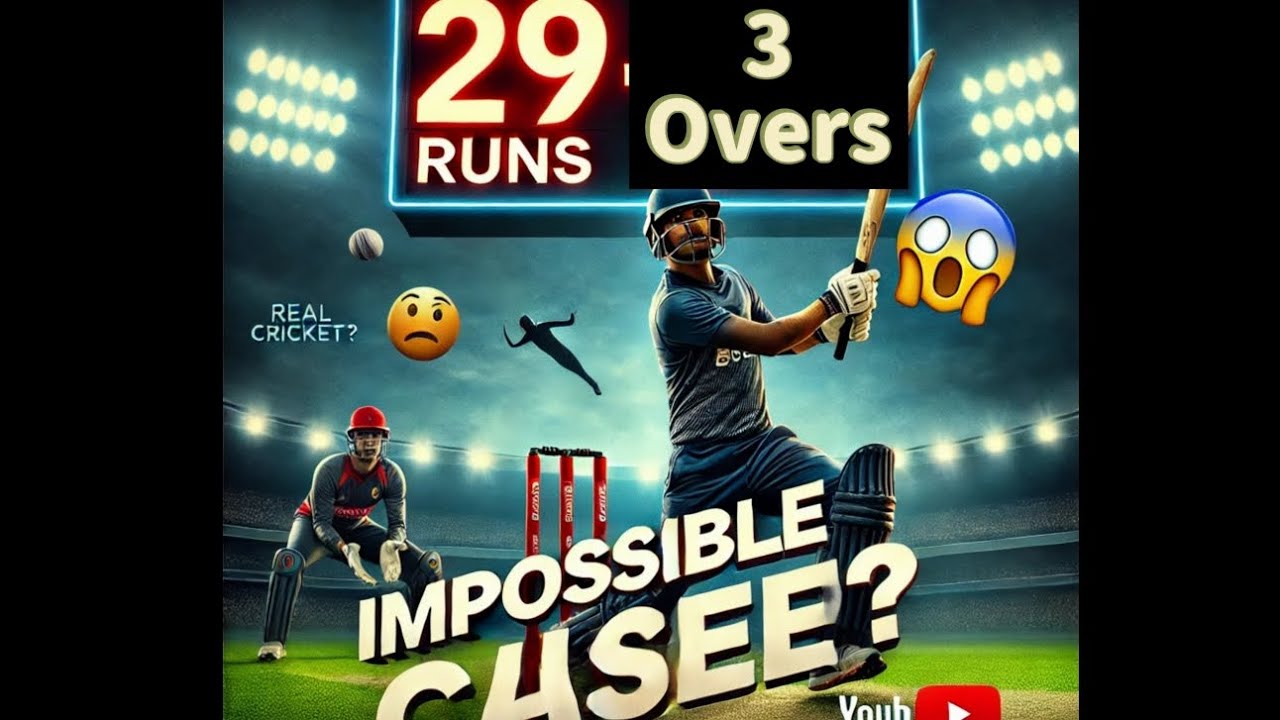 Unbelievable Chase! 29 runs in 18 balls😱|| Real Cricket 24 - YouTube