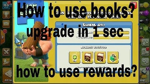 clash of clan using books [spell] book of hero and book of everything...clan games reward