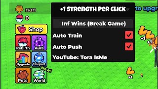 💪 +1 Strength Per Click Script | Infinite Wins, Auto Train, Auto Push