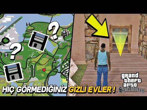 GTA SAN ANDREAS 'IN HİÇ GÖRMEDİĞİNİZ YENİ GİZLİ EVLERİ - İNANILMAZ !