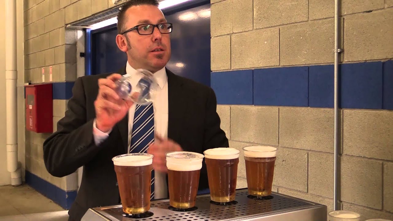 Proact Stadium to be Fastest Beer Pourers in UK - YouTube
