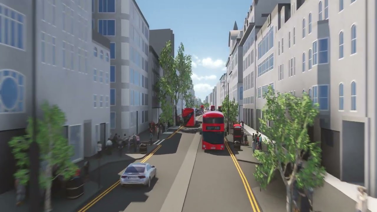 Oxford Circus Flythrough | London 3D City Model in Action