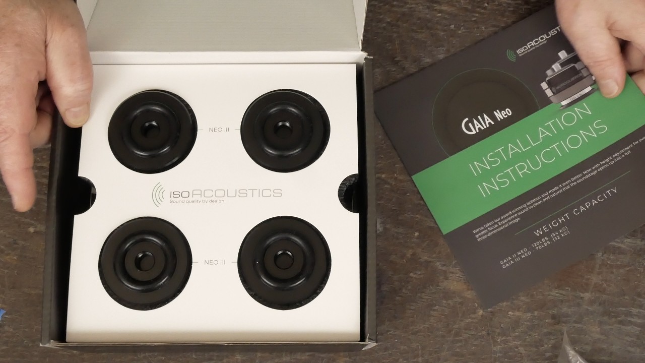 isoACOUSTICS GAIA NEO Speaker Isolators: Unboxing and Review