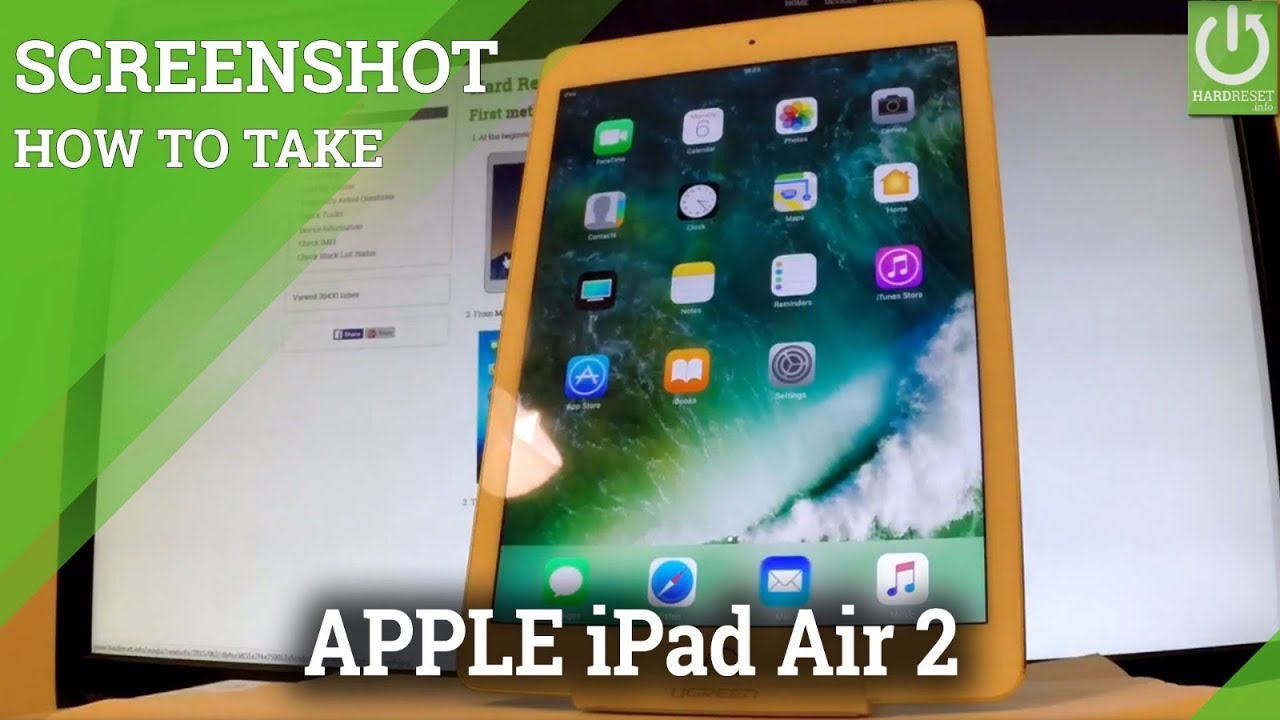 How To Take Screenshot On Apple Ipad Air 2 Capture Screen Youtube