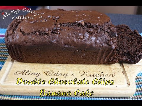 Double Chocolate Chips Banana Cake