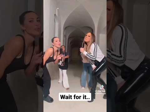 Mariah Carey & Kim Kardashian do the It's A Wrap Challenge Together on Tik Tok