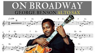 ON BROADWAY [ALTO SAX SHEET MUSIC] GEORGE BENSON