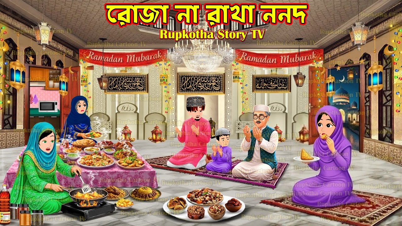 রোজা না রাখা ননদ Roja Na Rakha Nanod | Bangla Cartoon | Rupkotha Story TV | Rupkotha Cartoon TV