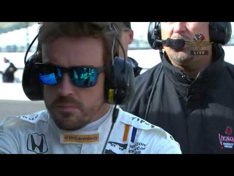 Fernando Alonso Tests At Indianapolis Motor Speedway