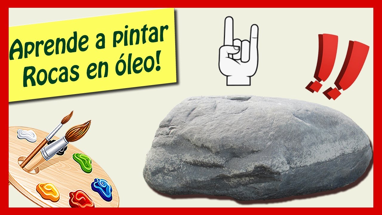 Cómo pintar ROCAS en ÓLEO muy FÁCIL! 🎨 /TRAZOS RÁPIDOS - YouTube