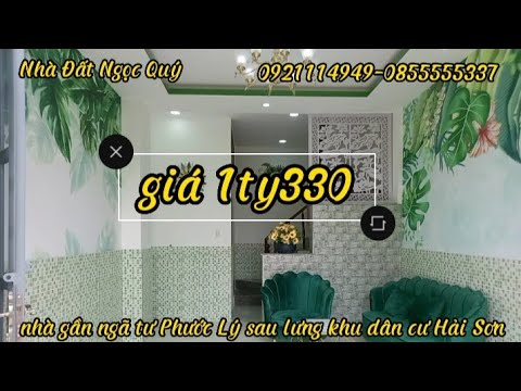 Nhà chính chủ SHR giảm 1ty330 diện tích 4x9 SHR 1 trệt 1lau 2 p2toel