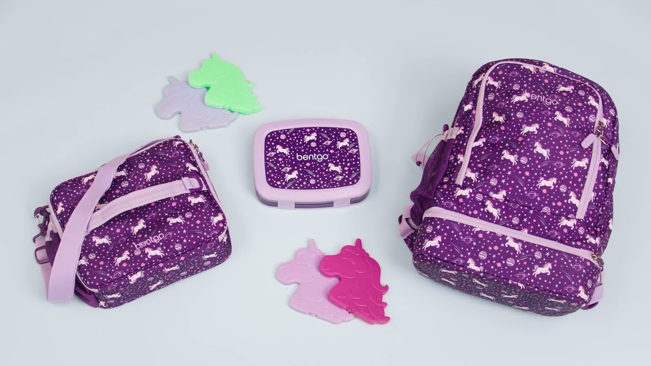 Bentgo Kids Prints Lunch Box - Pink and purple