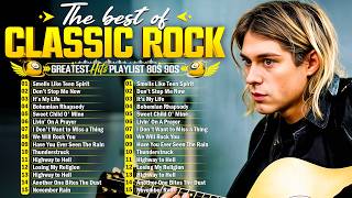 Nirvana, Led Zeppelin, Bon Jovi, Aerosmith, U2, ACDC - Classic Rock Songs 70s 80s 90s Full Album