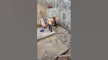 Install rebar and wall formwork of manhole