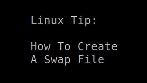 Linux Tip | How To Create A Swap File