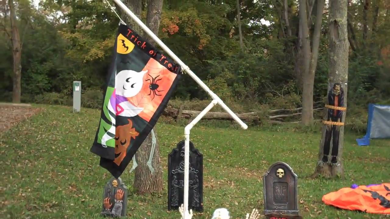 Stonelick State Park Halloween Decorations YouTube