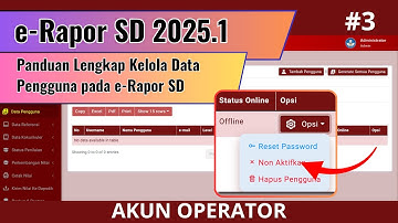Cara Generate & Kelola Data Pengguna e-Rapor SD 2025.1 - Lengkap & Mudah Dipahami #erapor2025