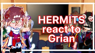 HERMITS REACT TO GRIAN II hermitcraft II very very VERY LITTLE ANGST II 1k special