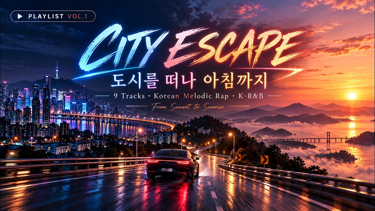 CITY ESCAPE 🌃 새벽까지 달리고 싶은 날 | 감성 싱잉랩 · K-R&B · Melodic Rap Playlist
