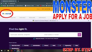 ✅  How To Apply For A Job On Monster Jobs 🔴 screenshot 2