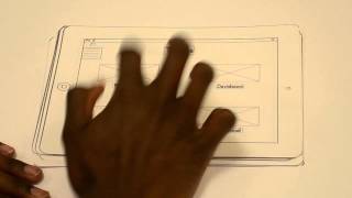 Paper prototype uScape Tablet App