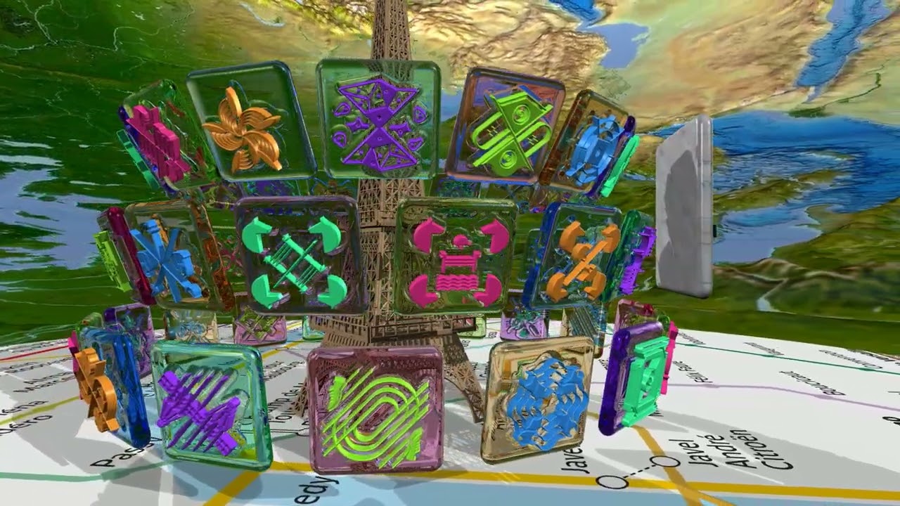 Sparce Voxel Octree Raytracing demo: Paris 2024 Olympic pictograms. HD/50fps version