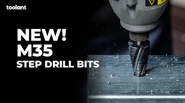 toolant M35 Cobalt Step Drill Bits with Four Spiral Flute. 4x faster and 10x life longer!