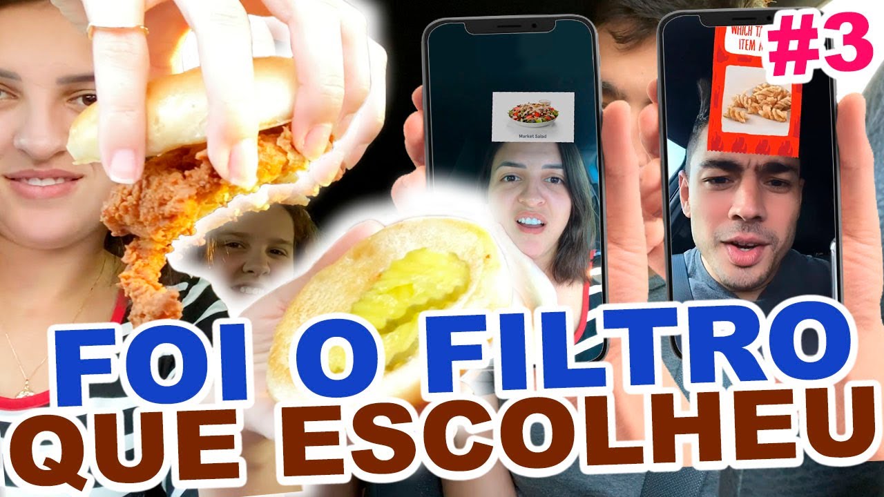 DEIXAMOS OS FILTROS DO INSTAGRAM DECIDIREM O QUE VAMOS COMER #3