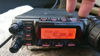 いつもの適当！N-ONE(モービル)にヤエスFT-857と、ATAS-120を、牽引フック基台に仮設してみた！