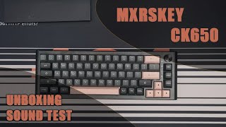 MXRSKEY CK 650 Keyboard Unboxing + Sound Test | Gateron Black & Akko Black Pink Keycaps