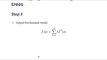 Boosted Decision Trees (The Algorithm)