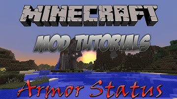 Minecraft 1.6.2 - How To Install The Armor Status Mod!