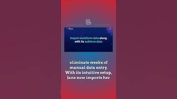 How to Import Form Data Along with Its Subform Entries