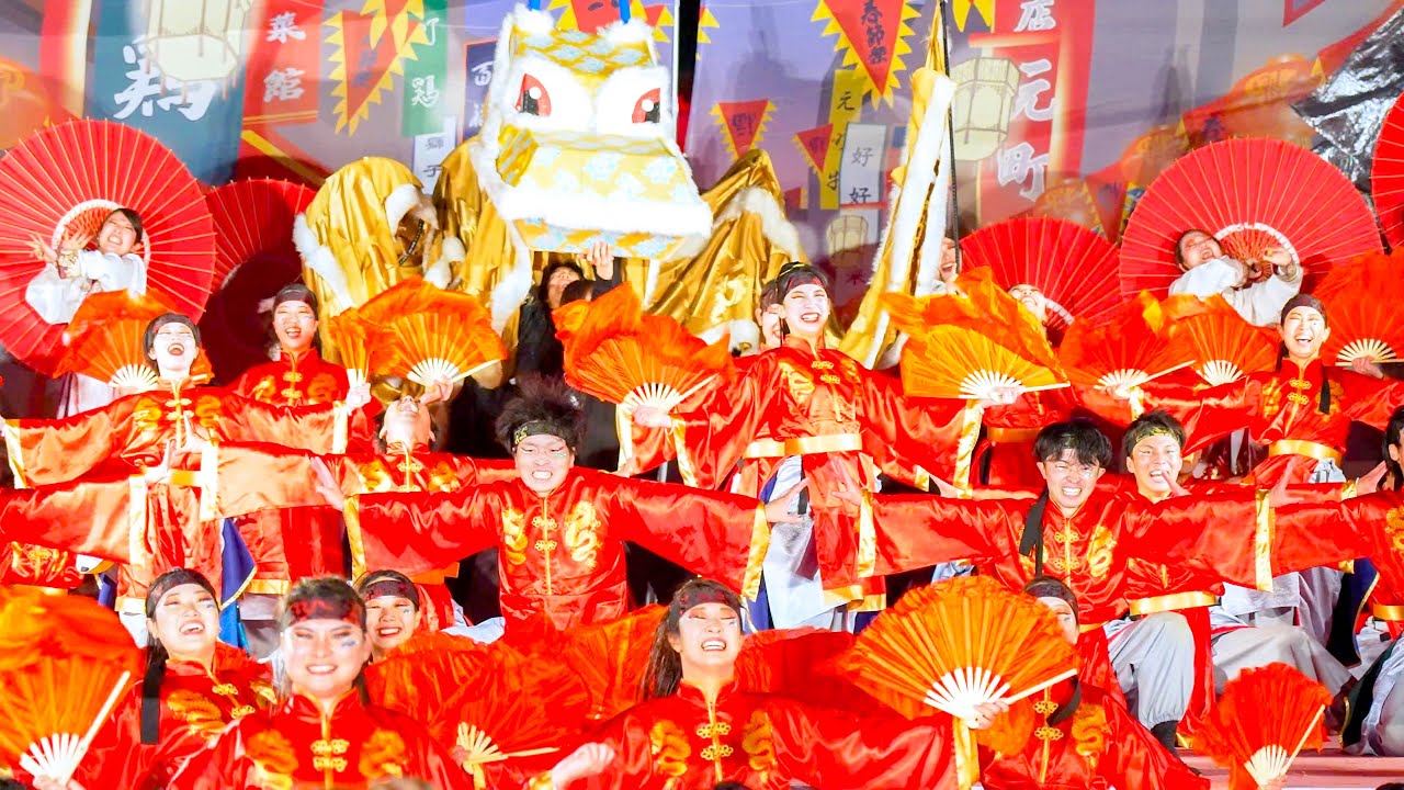 [4K] よさこいチームかざみどり【さくよさ大賞披露演舞】　京都さくらよさこい 2025 さくよさ 日曜日 神宮道会場 (中央)