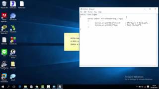 Tutorial menampilkan teks di CMD dengan Java