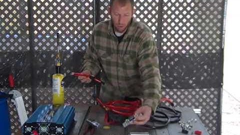 How to install an inline fuse holder and how to crimp battery cables for your power inverter