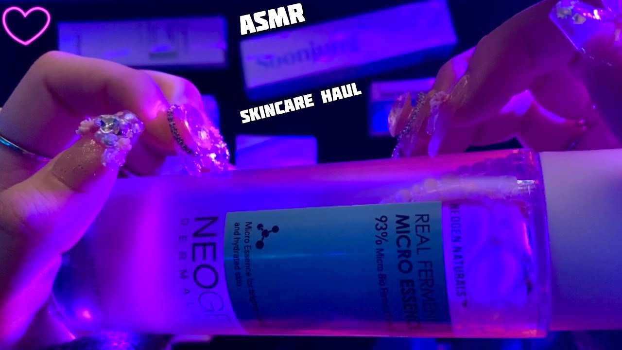 ASMR Skincare Haul 🩷 YesStyle 🩷 Lots of Tapping & Various Triggers