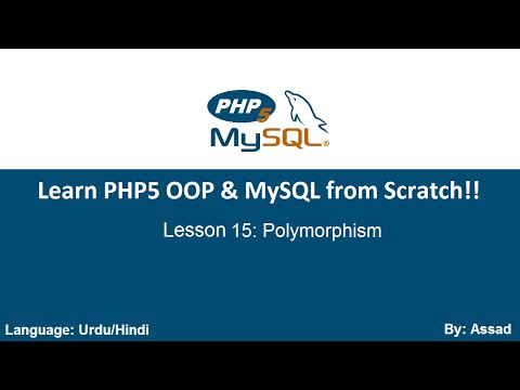 PHP OOP & MySQLi Lesson 15: Polymorphism  (Urdu/Hindi)