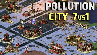 Red Alert 2 | Pollution City V2 | (7 vs 1 + Superweapons)