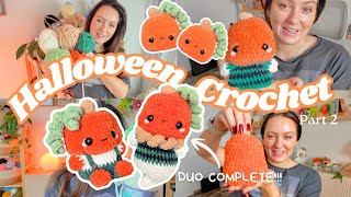 Crocheting my DREAM HALLOWEEN collection 👻 Cozy Vlog Part 2 - Pumpkin Ghost