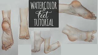 How To Paint Feet Watercolor Study