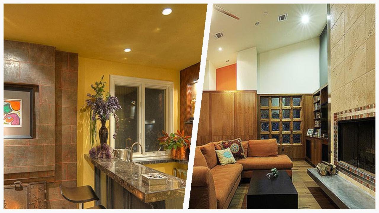 75 Contemporary Yellow Family Room Design Ideas You'll Love ⭐