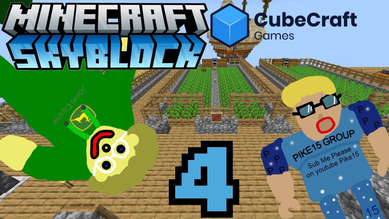 MINECRAFT CUBECRAFT SKYBLOCK #4 - NO EDIT - YouTube