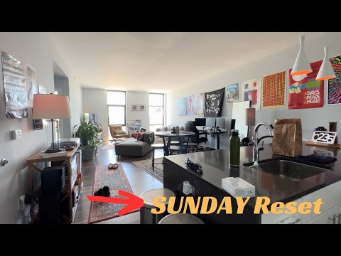 Sunday Reset | Productive & Relaxing, Modern Apartment Cleaning & Organizing