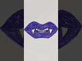 Glitter Vampire Lips Art ✨🧛‍♀️#shorts #art #drawing #glitter #lips #vampire #satisfying #artshorts