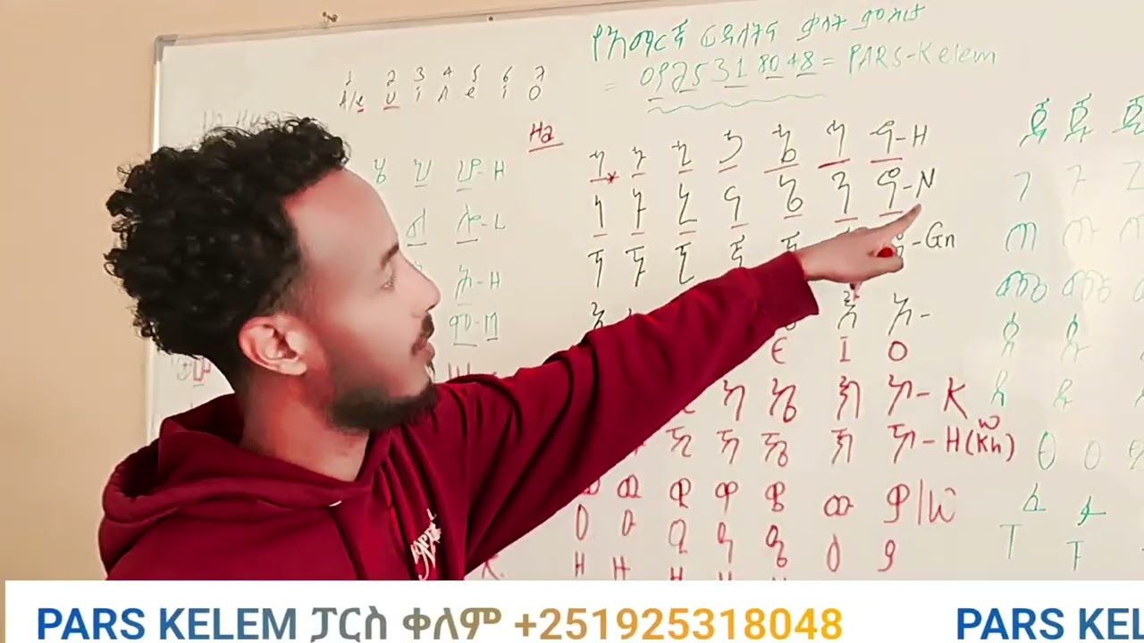 All Amharic alphabets, or Geez, with English or Latin transliteration. ሁሉም የአማርኛ ፊደላትና ስያሜያቸው 