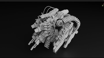 Make a Fighter Robot - Grid Modeler (blender addon)