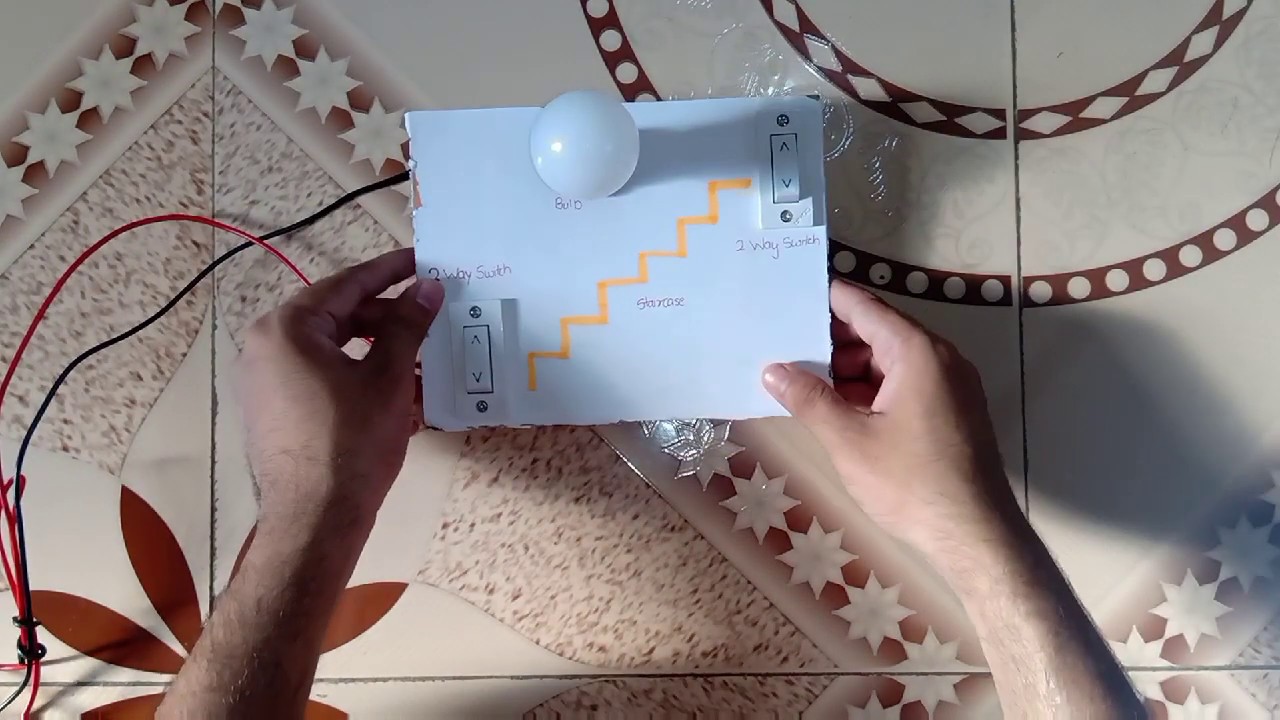 Staircase Wiring Wiring Using Two Way Switch