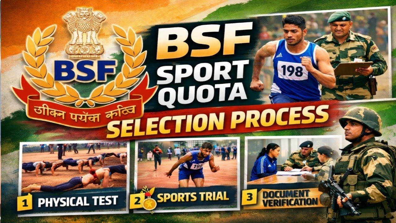 BSF Sport Quota Selection Process 2025 | Merit List, Cut Off & Final Selection