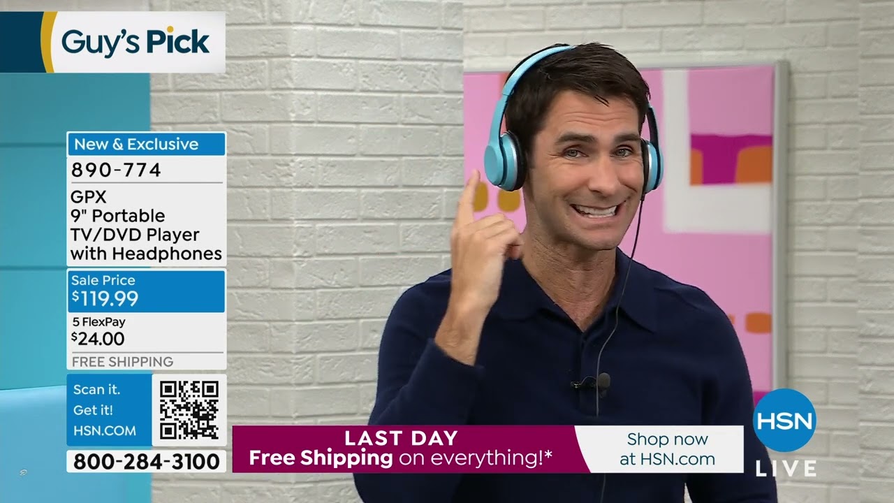 GPX 9" Portable TV/DVD Player with Headphones   Accessor...